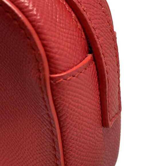 Auth BALENCIAGA Vir Camera XS 558171 Red Black Leather Shoulder Bag - Picture 10 of 16
